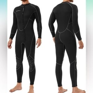 Men's Black Full-Body Swim Wetsuit NWOT